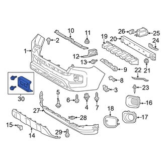 Toyota OE - Front License Plate Bracket