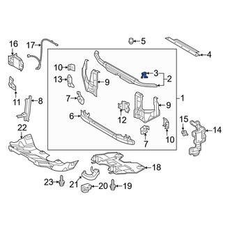 Toyota OE - Left Upper Radiator Support Tie Bar Bracket