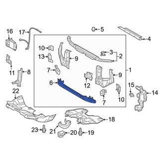 Toyota OE - Front Lower Radiator Support Tie Bar