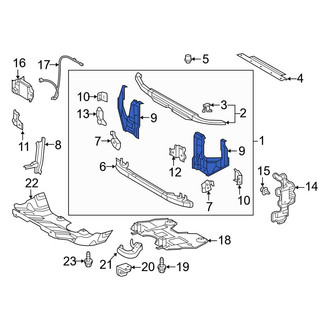 Toyota OE - Front Left Radiator Support Side Panel