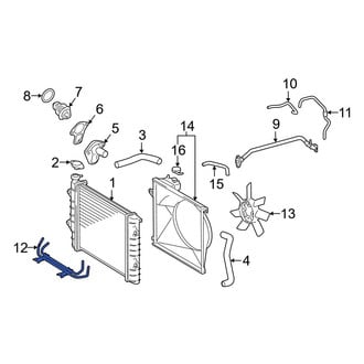 Toyota OE - Automatic Transmission Oil Cooler Tube