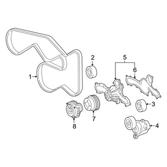 Toyota OE - Cooling - Belts & Pulleys (Limited / SR / SR5 / TRD Off-Road / TRD Sport 3.5L)
