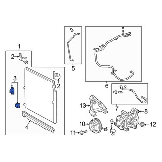 Toyota OE - Right Lower A/C Condenser Mount