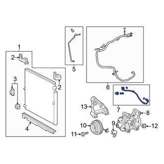 Toyota OE - A/C Refrigerant Discharge Hose