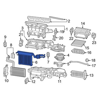 Toyota OE - A/C Evaporator Core
