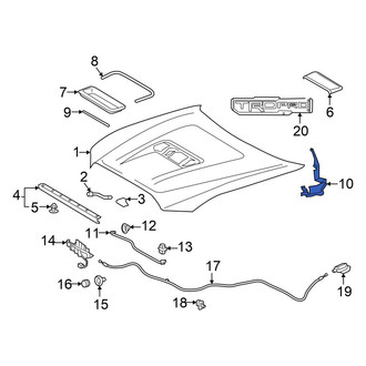 Toyota OE - Front Right Hood Hinge