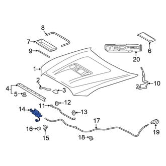 Toyota OE - Front Hood Latch