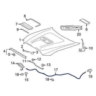 Toyota OE - Front Hood Release Cable