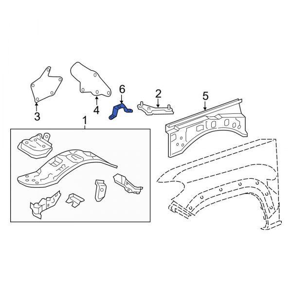 Fender Rail Bracket