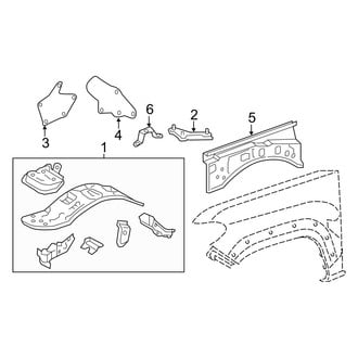 Toyota OE - Fender - Inner Components