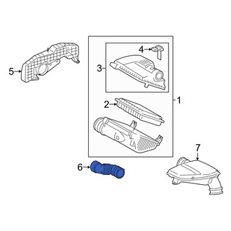 Toyota OE - Rear Engine Air Intake Hose