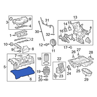 Toyota OE - Left Engine Valve Cover Gasket