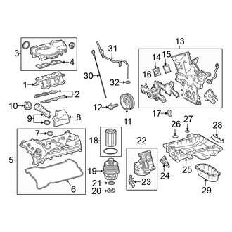 Toyota OE - Engine Parts (Limited / SR / SR5 / TRD Off-Road / TRD Sport 3.5L)