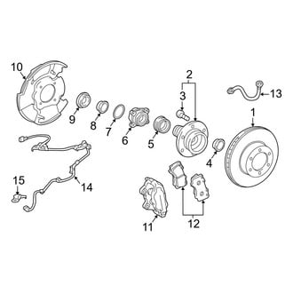 Toyota OE - Front Suspension - Brake Components (RWD)