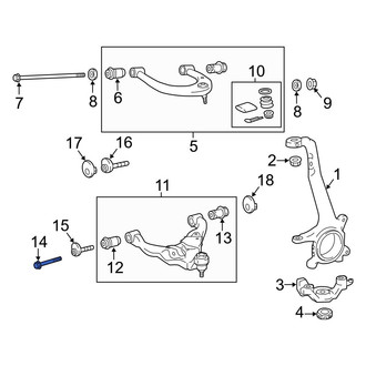 Toyota OE - Lower Suspension Control Arm Bolt