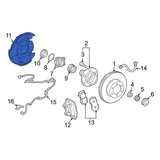 Toyota OE - Front Left Brake Dust Shield