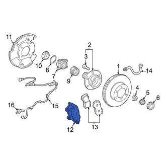 Toyota OE - Front Left Disc Brake Caliper