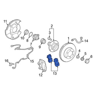 Toyota OE - Front Disc Brake Pad Set
