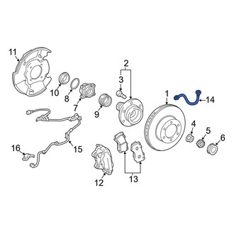 Toyota OE - Front Brake Hydraulic Hose