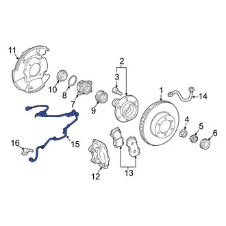 Toyota OE - Front Right ABS Wheel Speed Sensor Wiring Harness