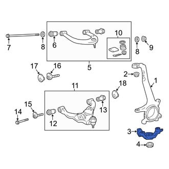 Toyota OE - Front Left Suspension Control Arm Bracket
