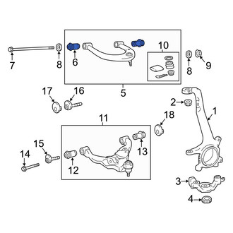 Toyota OE - Front Upper Suspension Control Arm Bushing