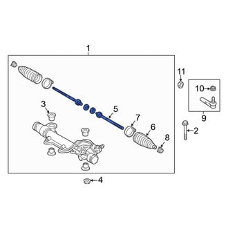 Toyota OE - Inner Steering Tie Rod End