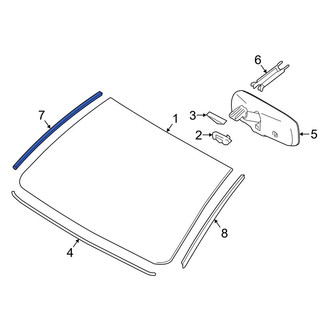 Toyota OE - Front Right Windshield Molding