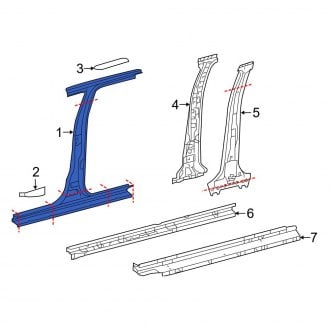 Toyota Tacoma Pillars | Assemblies, Door Jambs, Braces — CARiD.com