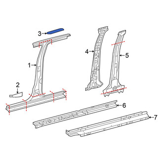 Toyota OE - Door Pillar Post Seal
