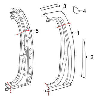 Toyota OE - Cab - Side Panel & Components (Limited / SR / SR5 / TRD Off-Road / TRD Sport Double Cab)