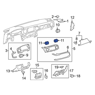 Toyota OE - Left Dashboard Air Vent