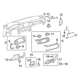 Toyota OE - Instrument Panel Components