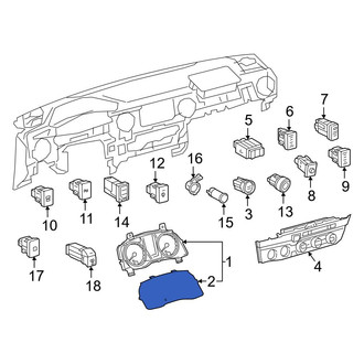 Toyota OE - Instrument Panel Lens