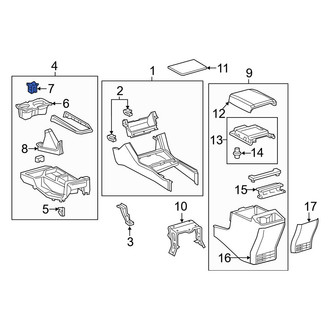 Toyota OE - Console Cup Holder Bezel