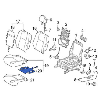 Toyota OE - Front Left Lower Seat Heater Pad