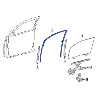 Toyota OE - Front Left Window Channel