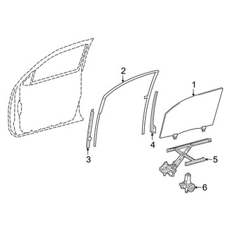Toyota OE - Front Door - Glass & Hardware