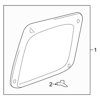 Toyota OE - Rear Door - Glass & Hardware (Access Cab)