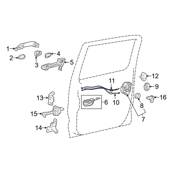 Door Latch Cable