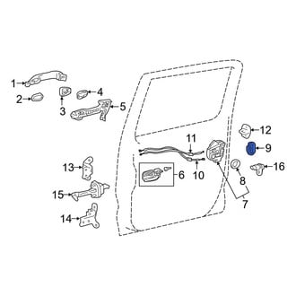 Toyota OE - Door Lock Rod Cover