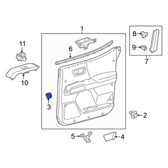 Toyota OE - Door Sill Plate Clip