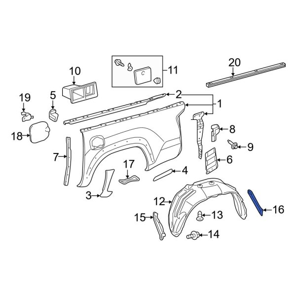 Truck Bed Panel Brace