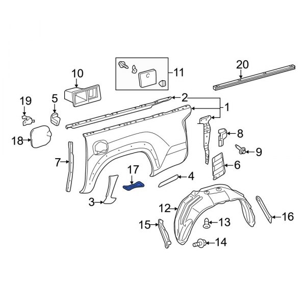 Truck Bed Panel Brace