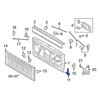 Toyota OE - Rear Left Tailgate Hinge