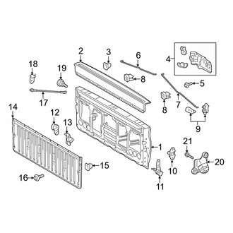 Toyota OE - Pick Up Box - Tail Gate (5' Bed)