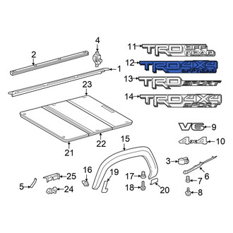 Toyota OE - Rear Truck Bed Decal