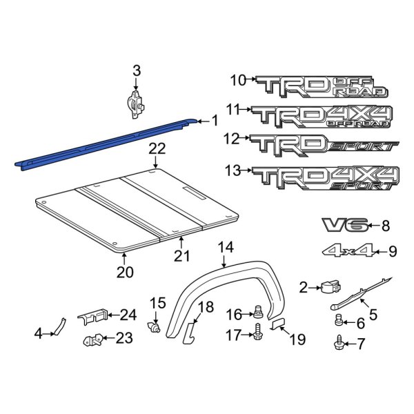 Truck Bed Side Rail