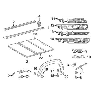 Toyota OE - Pick Up Box - Exterior Trim