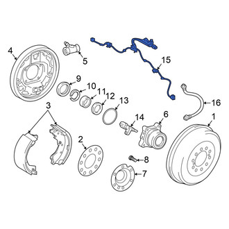 Toyota OE - Rear ABS Wheel Speed Sensor Wiring Harness